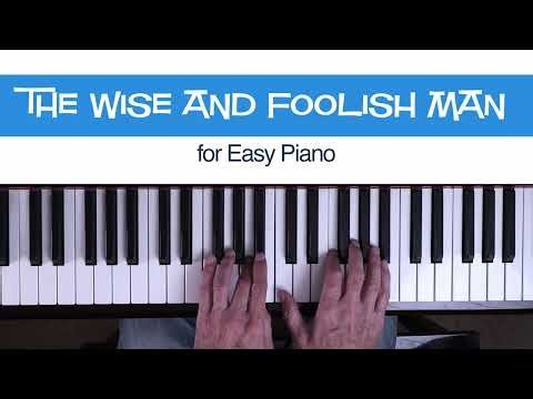 The Wise and Foolish Man (Bible Song) - Beginner/Easy Piano Sheet Music - MakingMusicFun.net