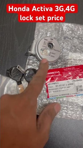 Honda Activa 3G & 4G Genuine Lock Set Price | Lowest Price | Original Honda Parts