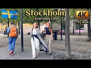 🇸🇪 Sweden: Stockholm in 4K – Friday Walk in the City’s Heart