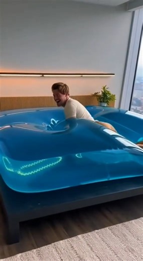 The blue jelly bed . The most satisfying jelly bed experience ever . | Family