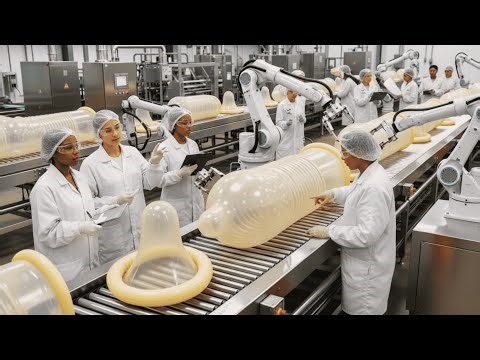 How Condoms Are Made – Inside the Condom Manufacturing Production Line (full process)