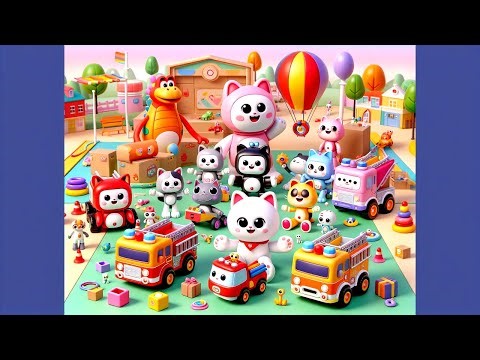 🚒🧡🐱 Diversity Parade: Fire Trucks & Kitties Celebrate Differences and Friendship 🌈