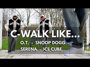 HOW TO C-WALK LIKE Snoop Dogg, O.T. Genasis, Serena Williams & Ice Cube - Tutorial! #cwalk #cripwalk