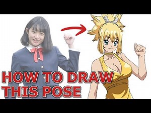 How To Draw Poses Easy (Traditional Art) - Pose Practice #8