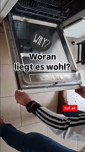 Türe beim Geschirrspüler kaputt 😞. Woran kann es wohl liegen? #geschirrspüler #reparatur