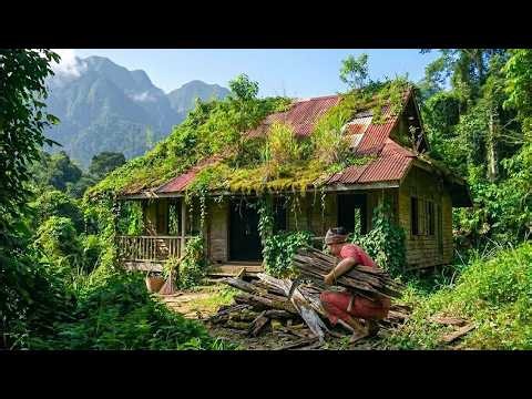 A Homeless Woman Miraculously Restores an Abandoned House in the Forest in 65 Days