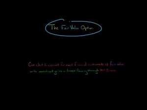 The Fair Value Option for Financial Instruments