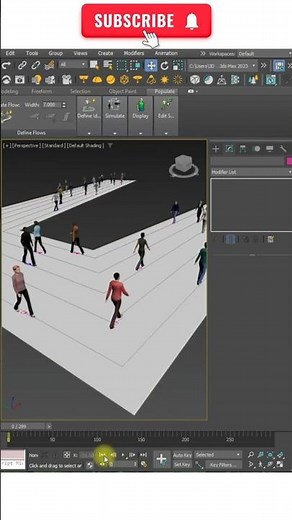 3DS Max Crowd Animation.