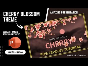Create Beautiful Cherry Blossom PowerPoint | Spring Theme Animation Tutorial