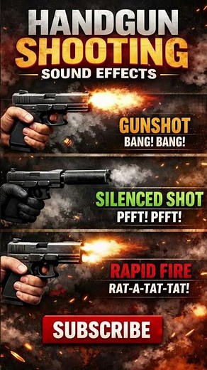 Handgun Shooting Sound Effects | Realistic Gunshot SFX