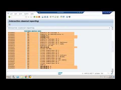 35 Interactive classical reporting example