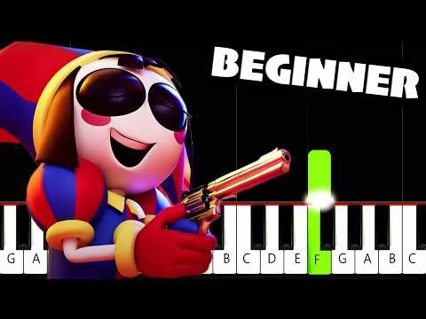 Daisy Bell Song (The Amazing Digital Circus) - BEGINNER Piano Tutorial
