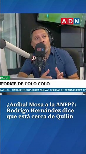 This is what Rodrigo Hernández revealed about Mosa and his future at the ANFP