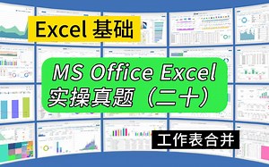 第281期计算机二级Excel实操真题（二十）