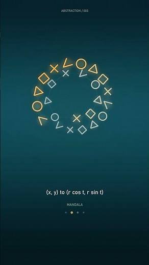 25 pictograms form a perfect mandala