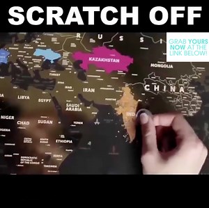 5.9M views · 105 reactions | Scratch Travel Map Get one here > https://zootzi.com/thescratchmap Uncover the map | Powerful | Facebook