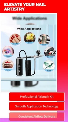 Nails Art Painting Airbrush with Compressor – Nail Airbrush Kit