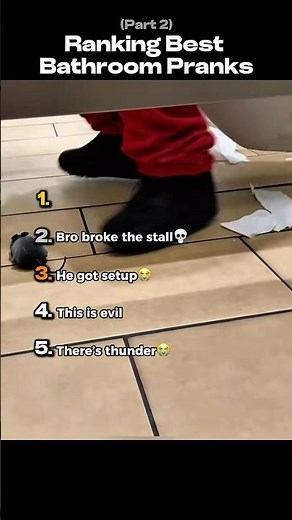 Ranking Best Bathroom Pranks (Part 2)
