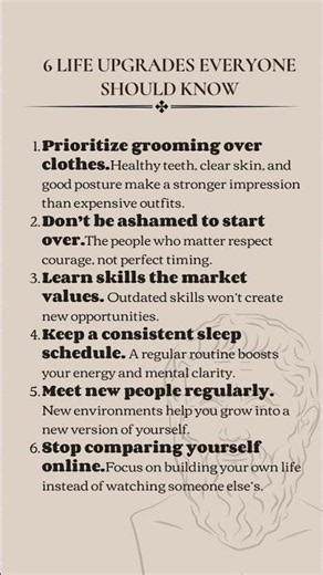 6 Life Upgrades Everyone Should Know.