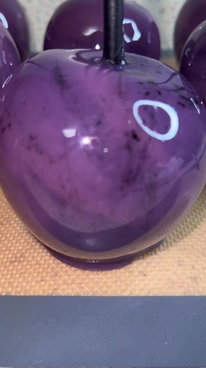 Purple Metallic Candy Apples Tutorial