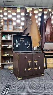 How to make a Vintage cowhide suitcase#suitcase #luggagecase #Travel suitcase#box #suitcasepattern