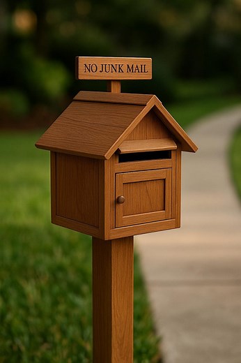 DIY Wooden Mailbox Plan – Outdoor Garden Post Box Blueprint – Printable PDF With Measurements - Etsy