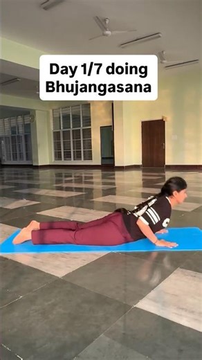 50 rounds done today.Let’s see how many tomorrow… 🔥 #bhujangasana #challenge
