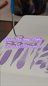 Watercolor Basics - The Loop Brushstroke #art #watercolor #watercolortechniques