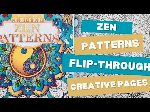 Coloring Book Flip Through 📖✨ Zen Patterns by Creative Pages