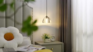 Crystal Pendant Light Kitchen Island: 7" Vintage Copper Hanging Lights above Dining Table - K9 Crystals Lighting over Kitchen Sink - Luxury Cylinder Pendants Light Fixtures Bulb Included for bedroom