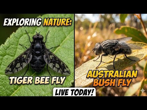 Exploring Nature: Tiger Bee fly and bush fly