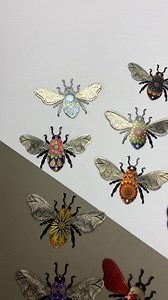 Bumble Bees, Honey Bee, Bee Decor, Metal Bees, Stainless Steel Bees, Decorative Bees, Vibrant Bees - Etsy