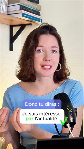 I'm interested in current events. #advancedfrench #learnfrench