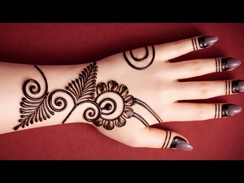 Aesthetic Mehndi Design Back Hand | mehndi design | mehandi ka design | simple mehndi back side | 