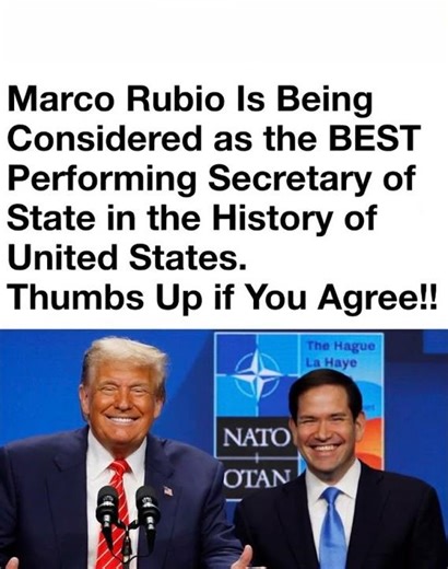 Marco Rubio is proving to be the strongest Secretary of State America... Read more in description