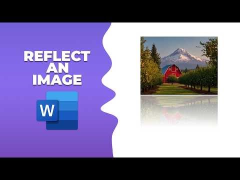 How to reflect an image in Word