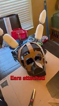 Part 4 of making a Spring Bonnie mask