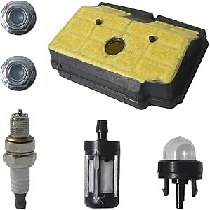 MS194T MS193T Air Filter Tune Up Kit for Stihl MS193TC MS 193T 194T Chainsaw Air Cleaner Primer Bulb Spark Plug Bar Nuts Service Kit，Air Filter Adjustment Kit 11371201604, 1137 120 1604