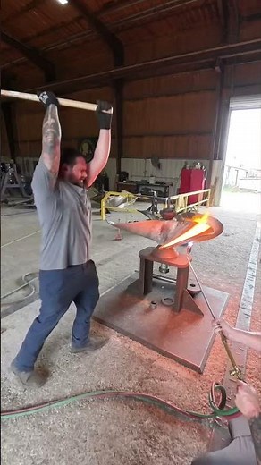 Propeller repair! #shipyard #boat #tugboat #weld #fix #art #artist #hammer #fire #propshop #work