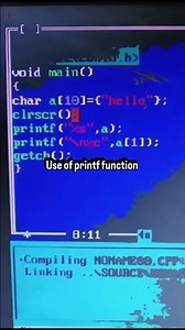 “Learn printf() in C Programming Quickly ⚡”#CProgramming #printf #Coding #CodeShorts #TechShorts