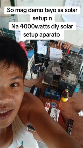 So mag demo tayo sa solar setup nNa 4000watts diy solar setup aparato
