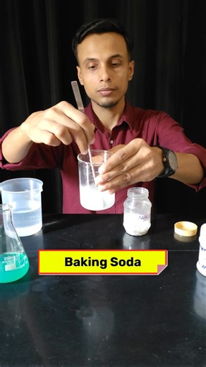 Copper Sulphate and Baking Soda Reaction 🤠 #experiment