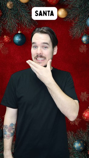 Day 14 of Auslan Christmad Signs - Santa #auslan #christmas #signlanguage #auslan #christmas #fyp