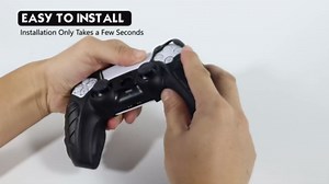 SIKEMAY PS5 Controller Cover, 2Pcs Anti-Slip Skin With 4 Grips, Soft Silicone Protective Case for Wireless Controller (Black)