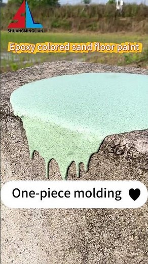 High hardness epoxy colored sand floor paint