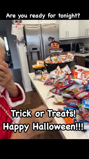 My Mama Tats grew up in the Philippines where we celebrate All Saints' Day on November 1st to honor all saints and martyrs, while All Souls' Day is on November 2nd to pray for the souls of all the faithfully departed, and part of the family tradition, we all go to spend all day and night in the cemetery. But now we’re celebrating differently here in Canada, since she’s a very cool Wowa to my kids, she joins us in dressing up for Halloween. And she’s excited to give away some candies tonight for 