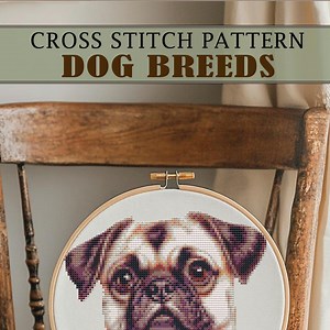 Dog Breeds Cross Stitch Patterns PDF | 16 Realistic Pet Portraits Detailed Chart - Etsy
