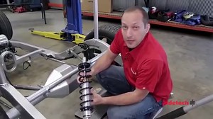 Choosing custom-length coilovers and shocks is easy as long as you take some basic measurements. It is especially important to know the distance between the upper and lower mounting points at ride height. If you have a finished car with shocks or coilovers that don't fit right, this video will help you fix the problem. Ridetech sells a wide range of shock and coilover lengths as well as different types of mounting options. Whether it's a new build or an existing setup in need of sorting, Ridetec