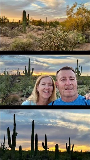 Saguaro National park Sunset Hike 🌵🥾