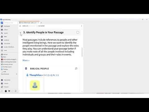Logos Bible Software -Working WIth Workflows